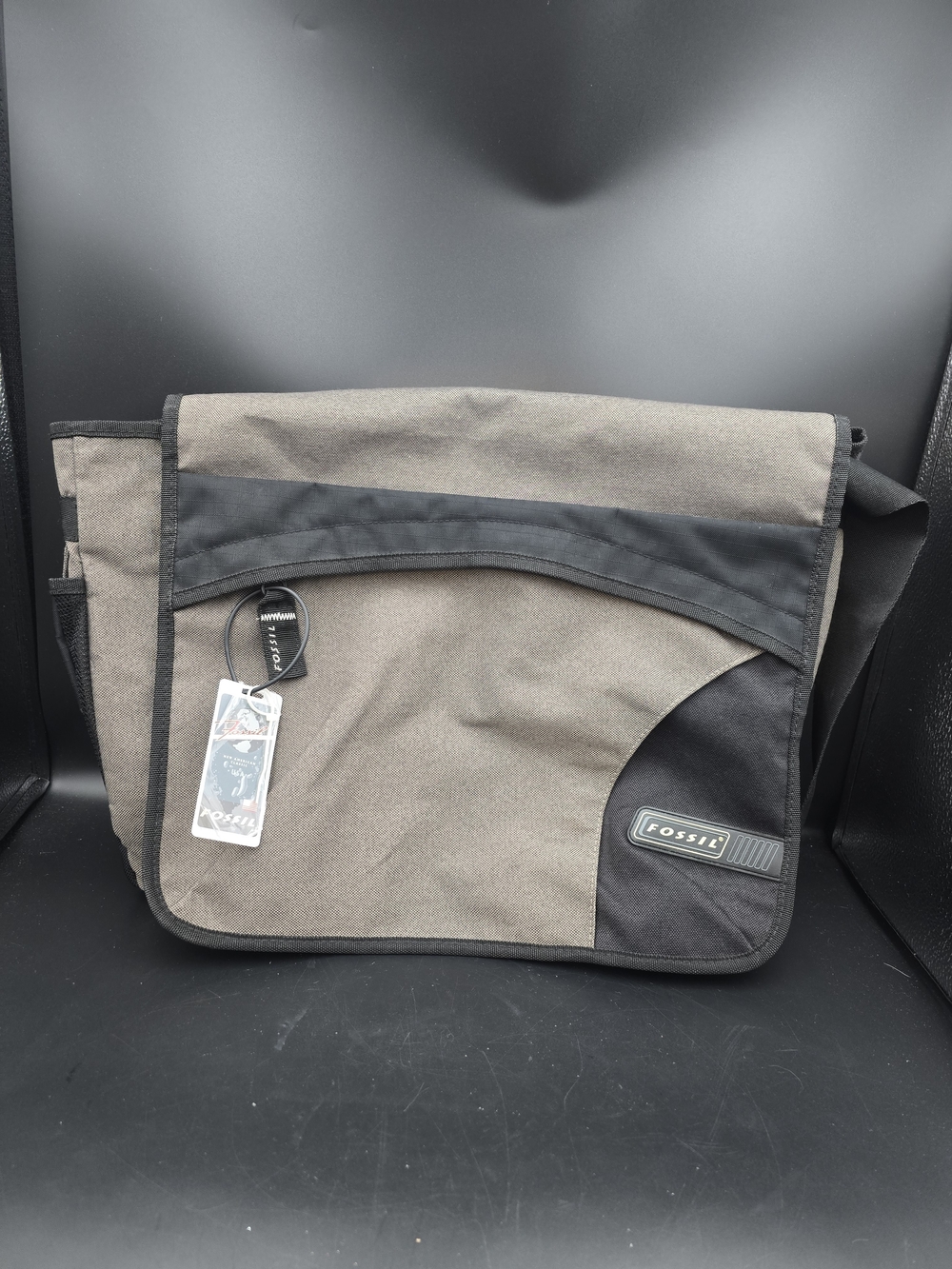 Fossil Men's Brown & Black Messenger Bag